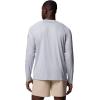 Columbia Men’s PFG Terminal Tackle Long Sleeve Shirt(Cool Grey/Dusty Crimson Logo)