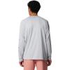 Columbia Men’s PFG Terminal Tackle Long Sleeve Shirt(Cool Grey/Vivid Blue Logo)