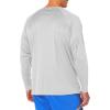 Columbia Men’s PFG Terminal Tackle Long Sleeve Shirt(Cool Grey/Vivid Blue Logo)