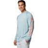 Columbia Men’s PFG Terminal Tackle Long Sleeve Shirt(Crushed Blue/Faded Peach Logo)