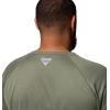 Columbia Men’s PFG Terminal Tackle Long Sleeve Shirt(Cypress Heather/Carbon Logo)