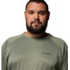 Columbia Men’s PFG Terminal Tackle Long Sleeve Shirt(Cypress Heather/Carbon Logo)