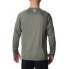 Columbia Men’s PFG Terminal Tackle Long Sleeve Shirt(Cypress/Cool Green Logo)