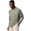 Columbia Men’s PFG Terminal Tackle Long Sleeve Shirt(Cypress/Cool Grey Logo)