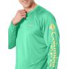Columbia Men’s PFG Terminal Tackle Long Sleeve Shirt(Dark Lime/Sunlit Logo)