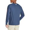 Columbia Men’s PFG Terminal Tackle Long Sleeve Shirt(Dark Mountain/Sunset Red)