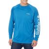 Columbia Men’s PFG Terminal Tackle Long Sleeve Shirt(Dark Pool/White Logo)