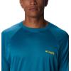 Columbia Men’s PFG Terminal Tackle Long Sleeve Shirt(Deep Marine/Laser Lemon Logo)