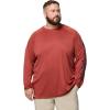 Columbia Men’s PFG Terminal Tackle Long Sleeve Shirt(Dusty Crimson/Nocturnal Logo)