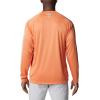 Columbia Men’s PFG Terminal Tackle Long Sleeve Shirt(Dusty Orange/New Mint Logo)