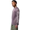Columbia Men’s PFG Terminal Tackle Long Sleeve Shirt(Dusty Purple Heather/Cool Grey Logo)