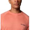 Columbia Men’s PFG Terminal Tackle Long Sleeve Shirt(Faded Peach/Collegiate Navy Logo)
