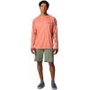 Columbia Men’s PFG Terminal Tackle Long Sleeve Shirt(Faded Peach/Collegiate Navy Logo)