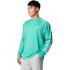 Columbia Men’s PFG Terminal Tackle Long Sleeve Shirt(Glaze Green/White Logo)
