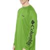 Columbia Men’s PFG Terminal Tackle Long Sleeve Shirt(Green Mamba/Black Logo)