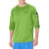 Columbia Men’s PFG Terminal Tackle Long Sleeve Shirt(Green Mamba/Black Logo)