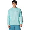 Columbia Men’s PFG Terminal Tackle Long Sleeve Shirt(Gulf Stream/Black Logo)