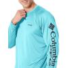 Columbia Men’s PFG Terminal Tackle Long Sleeve Shirt(Gulf Stream/Black Logo)