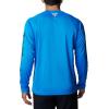 Columbia Men’s PFG Terminal Tackle Long Sleeve Shirt(Hyper Blue/Black Logo)