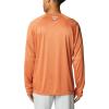 Columbia Men’s PFG Terminal Tackle Long Sleeve Shirt(Island Orange/Spring Blue Logo)