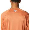 Columbia Men’s PFG Terminal Tackle Long Sleeve Shirt(Island Orange/Spring Blue Logo)