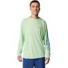 Columbia Men’s PFG Terminal Tackle Long Sleeve Shirt(Key West/Vivid Blue Logo)