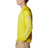 Columbia Men’s PFG Terminal Tackle Long Sleeve Shirt(Laser Lemon/Cool Grey Logo)