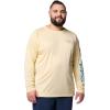 Columbia Men’s PFG Terminal Tackle Long Sleeve Shirt(Lemon Wash/Blue Echo Logo)