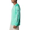 Columbia Men’s PFG Terminal Tackle Long Sleeve Shirt(Light Jade/Metal Logo)