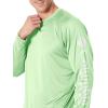Columbia Men’s PFG Terminal Tackle Long Sleeve Shirt(Lime Glow/White Logo)