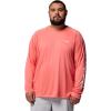 Columbia Men’s PFG Terminal Tackle Long Sleeve Shirt(Melonade/White Logo)