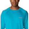 Columbia Men’s PFG Terminal Tackle Long Sleeve Shirt(Ocean Teal/Corange Logo)