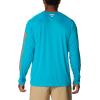 Columbia Men’s PFG Terminal Tackle Long Sleeve Shirt(Ocean Teal/Corange Logo)