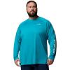 Columbia Men’s PFG Terminal Tackle Long Sleeve Shirt(Ocean Teal/White Logo)