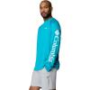 Columbia Men’s PFG Terminal Tackle Long Sleeve Shirt(Ocean Teal/White Logo)
