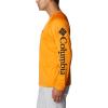 Columbia Men’s PFG Terminal Tackle Long Sleeve Shirt(Orange Blast/Black Logo)