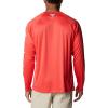 Columbia Men’s PFG Terminal Tackle Long Sleeve Shirt(Red Hibiscus/White Logo)