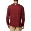Columbia Men’s PFG Terminal Tackle Long Sleeve Shirt(Red Jasper/Cool Grey Logo)