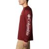 Columbia Men’s PFG Terminal Tackle Long Sleeve Shirt(Red Jasper/Cool Grey Logo)