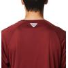 Columbia Men’s PFG Terminal Tackle Long Sleeve Shirt(Red Jasper/Cool Grey Logo)