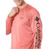 Columbia Men’s PFG Terminal Tackle Long Sleeve Shirt(Sorbet/Black Logo)