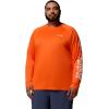 Columbia Men’s PFG Terminal Tackle Long Sleeve Shirt(Spark Orange/White Logo)