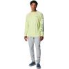 Columbia Men’s PFG Terminal Tackle Long Sleeve Shirt(Spring Yellow/Midnight Teal Logo)