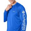 Columbia Men’s PFG Terminal Tackle Long Sleeve Shirt(Tanzanite/White Logo)