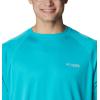 Columbia Men’s PFG Terminal Tackle Long Sleeve Shirt(Turquoise/Cool Grey Logo)