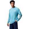 Columbia Men’s PFG Terminal Tackle Long Sleeve Shirt(Vintage Blue/White Logo)