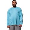Columbia Men’s PFG Terminal Tackle Long Sleeve Shirt(Vintage Blue/White Logo)