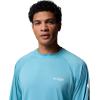 Columbia Men’s PFG Terminal Tackle Long Sleeve Shirt(Vintage Blue/White Logo)