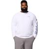 Columbia Men’s PFG Terminal Tackle Long Sleeve Shirt(White/Nightshade Logo)