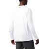Columbia Men’s PFG Terminal Tackle Long Sleeve Shirt(White/Red Jasper Logo)